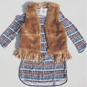 Faux fur vest